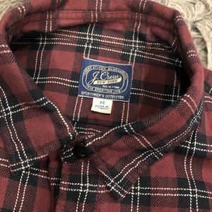 Jcrew plaid cotton flannel button up shirt size M
